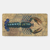 Banderoles Homard Coquillages Fruits de mer Maine Classique O (Horizontal)