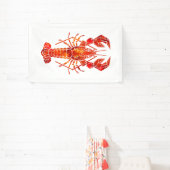 Banderoles Homard polygonal rouge (Insitu)
