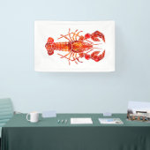 Banderoles Homard polygonal rouge (Salon professionnel)