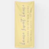 Banderoles Home Sweet Home | Bienvenue Fête du réchauffement (Vertical)