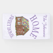 Banderoles Home Sweet Home Gingerbread Maison Vacances (Horizontal)