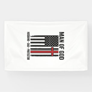 Banderoles Homme de Dieu Croix Patriotique Design de Chemise