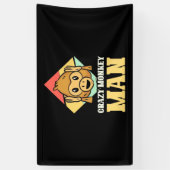 Banderoles Homme fou de singe (Vertical)