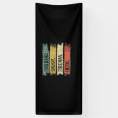 Banderoles Homme Mari Daddy Fireman Hero Pompier (Vertical)