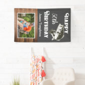 Banderoles Hommes de père de nom de photo de pêche de joyeux (En situation)