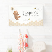 Banderoles Honey Bear First Bee day (En situation)