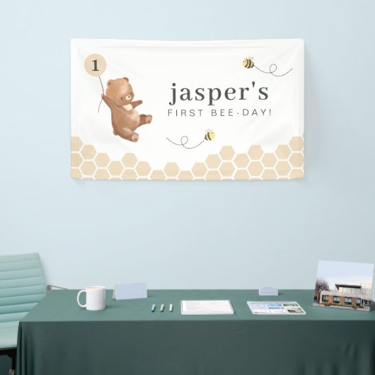 Banderoles Honey Bear First Bee day (Salon professionnel)