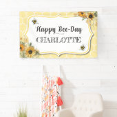 Banderoles Honey Bee Anniversaire Banner Party Contexte (En situation)