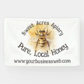 Banderoles Honey Bee Business Apiary Honeybee Honeypeb (Horizontal)
