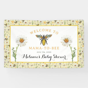Banderoles Honey Bee Mama to Bee Baby shower Affiche de bienv