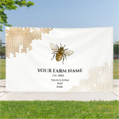 Banderoles Honeypeb Bee Farm apiculteur Apiariste abeilles bu (Dehors)