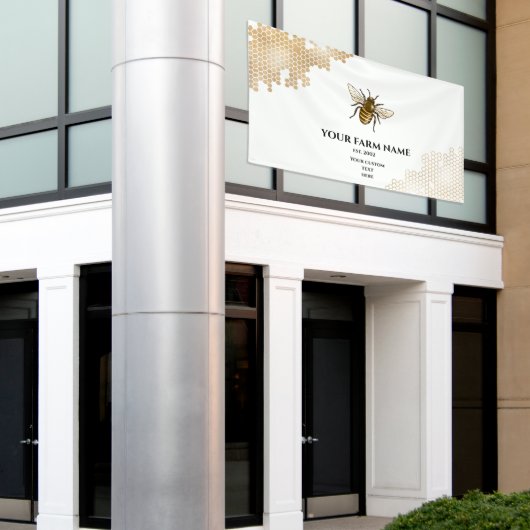 Banderoles Honeypeb Bee Farm apiculteur Apiariste abeilles bu (Bâtiment extérieur)