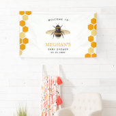 Banderoles Honeypeb Bee Theme Baby shower Bienvenue (En situation)