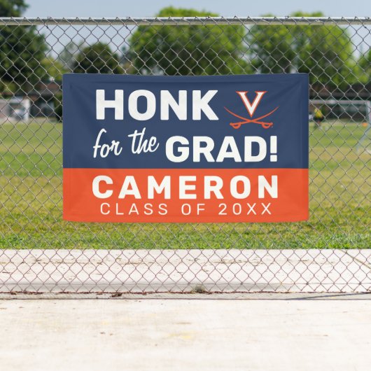 Banderoles Honk pour Virginia Cavalier Grad (En situation)