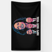 Banderoles Hope Hate Heal Rise Kamala 2024 (Vertical)
