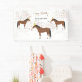 Banderoles Horse Partyage Animaux de ferme Anniversaire (En situation)