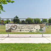 Banderoles Horseshoe Hydrangea Country Rustic Mariage Bienven (En situation)