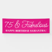 Banderoles Hot Pink 75 et Fabulous (Horizontal)