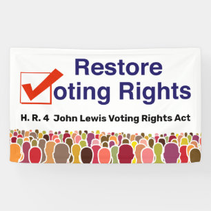 Banderoles HR4 John Lewis Loi sur les droits de vote