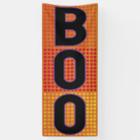 Huez le point de polka orange Halloween