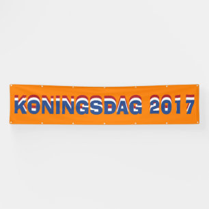 Banderoles Hup Holland Hup, Pays-Bas Dutch Koningsdag 2017