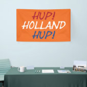 Banderoles Hup Holland Hup superposé sur NLD Flag sur ou bnrt (Salon professionnel)