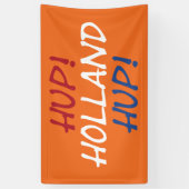 Banderoles Hup Holland Hup superposé sur NLD Flag sur ou bnrt (Vertical)