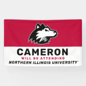 Banderoles Huskies du nord de l'Illinois| Diplôme (Horizontal)