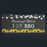 Banderoles I FAIRE BBQ Sunflower Chalkboard Mariage engagemen<br><div class="desc">JE FAIS BBQ Sunflower Chalkboard Mariage Bannière d'engagement. Pour plus de personnalisation,  cliquez sur le bouton "Customiser" et utilisez notre outil de conception pour modifier ce modèle.</div>