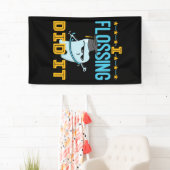 Banderoles I Flossing L'A Fait Diplôme Dentaire Dentiste RDH (En situation)