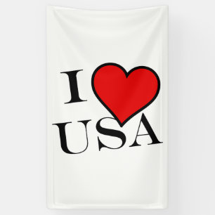 Banderoles I Heart USA bk (v) bnrt