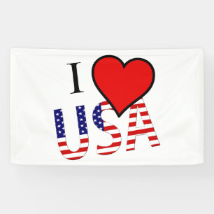 Banderoles I Heart USA overlay (h) bnrcn