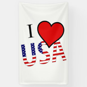 Banderoles I Heart USA overlay (v) bnrcn