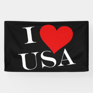 Banderoles I Heart USA wt (h) bnrt
