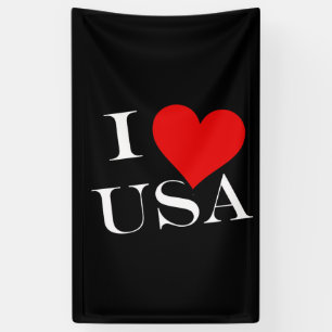 Banderoles I Heart USA wt (v) bnrcn