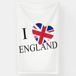 Banderoles I Heartflag England bk (v) bnrcn