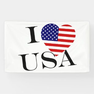 Banderoles I Heartflag USA bk (h) bnrcn