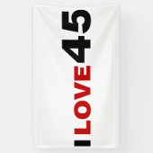 Banderoles I Love 45 (Vertical)