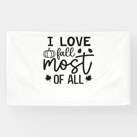 Banderoles I Love Fall Most All Classic T-Shirt (Horizontal)
