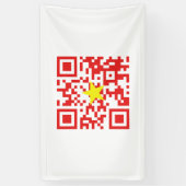 Banderoles I Love Vietnam (Tôi Yêu Viêt Nam) Drapeau QR Code (Vertical)