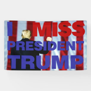 Banderoles I Miss Président Trump