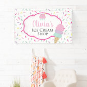 Banderoles Ice Cream Shop fête d'anniversaire (En situation)