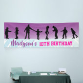 Banderoles ICE SKATING anniversaire de fête Invitation (Salon professionnel)