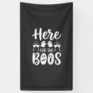Banderoles Ici pour les huées Création de fantôme d'Halloween