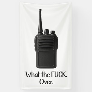 Banderoles Icône Fu*k Sur L'Icône Drôle Walkie Talkie