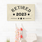 Banderoles Idée cadeau de retraite personnalisée (En situation)