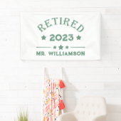 Banderoles Idée cadeau de retraite personnalisée (En situation)