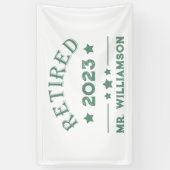Banderoles Idée cadeau de retraite personnalisée (Vertical)