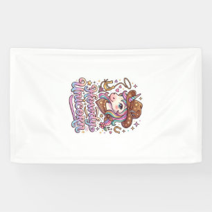 Banderoles Idée cadeau licorne Howdy licorne Autocollant et T
