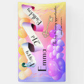 Banderoles Idée personnalisée Joyeux 21e anniversaire (Vertical)